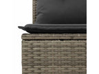 55 x 55 x 37 cm Patio Furniture Set 6-piece Resin Wicker Resin Gray