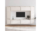 80 x 30 x 35 cm TV Stand Solid Wood White