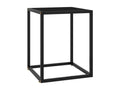 40 x 40 x 50 cm Coffee Table Glass Black