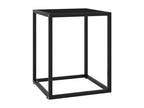 40 x 40 x 50 cm Coffee Table Glass Black