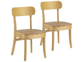 45 x 49 x 83 cm Chair Solid Wood Yellow