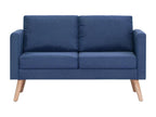 116 x 70 x 73 cm Sofa Wood Fabric Blue
