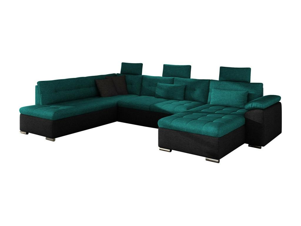 350 x 205 x 101 cm Sectional Sofa Green