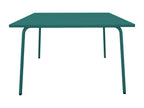 120 x 120 x 75 cm Table Metal Steel Blue