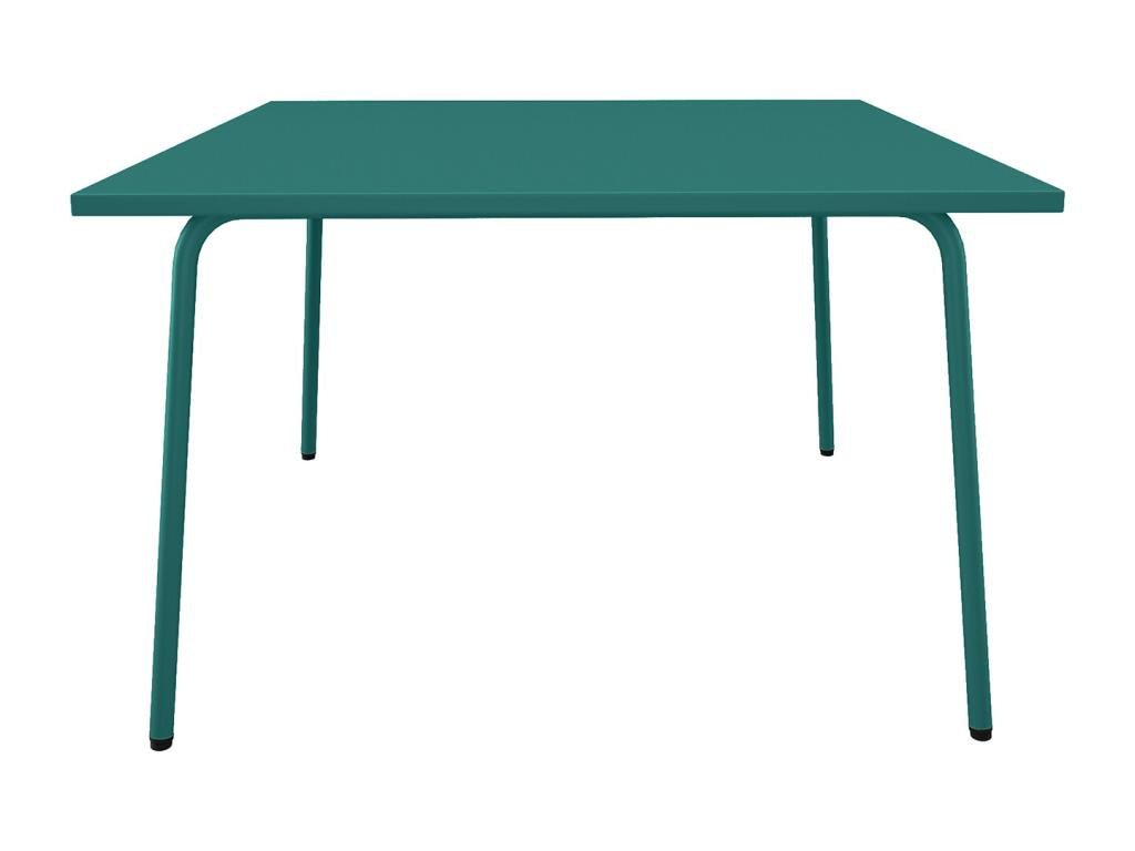 120 x 120 x 75 cm Table Metal Steel Blue