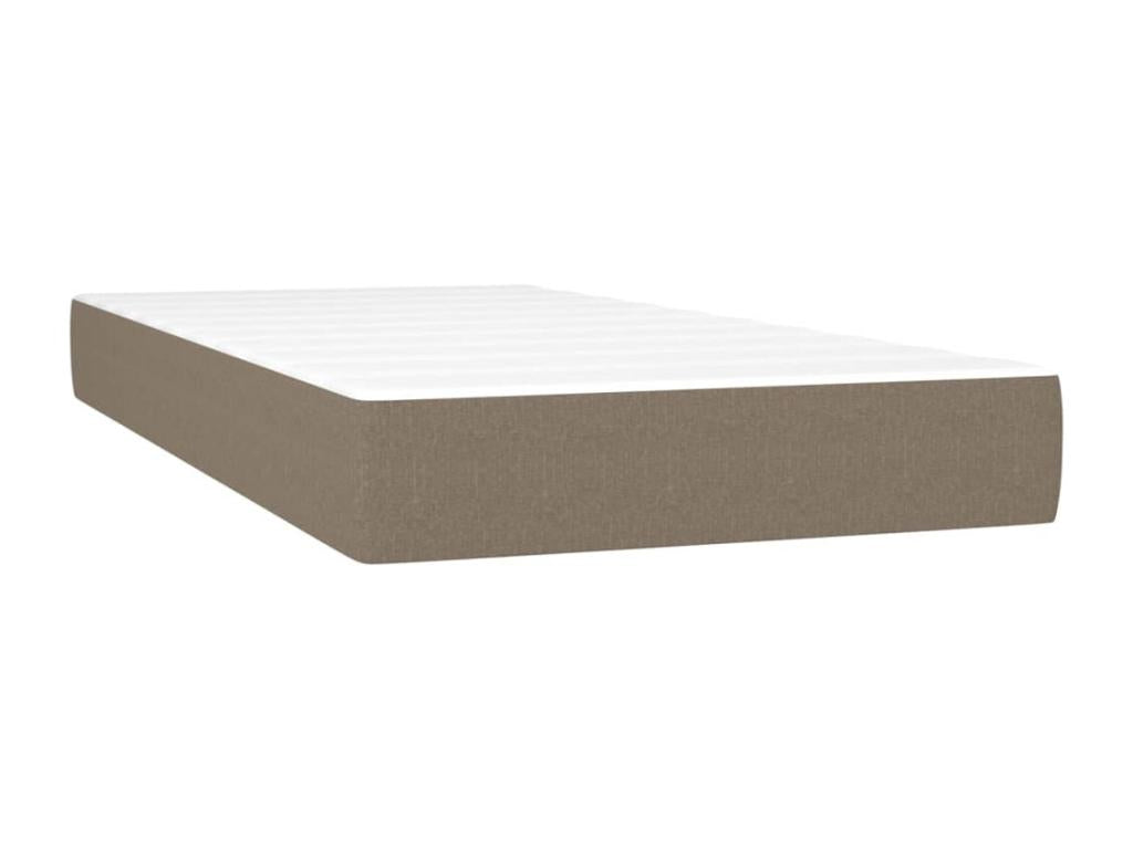 100 x 200 cm Bed Base with Mattress Wood Fabric