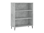 69.5 x 32.5 x 180 cm Sideboard Wood Concrete Finish Gray