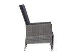 50 x 50 x 45 cm Patio Furniture Set 2-piece Resin Wicker Resin Gray