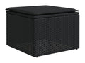 65 x 62 x 69 cm Patio Furniture Set 7-piece Resin Wicker Resin Black