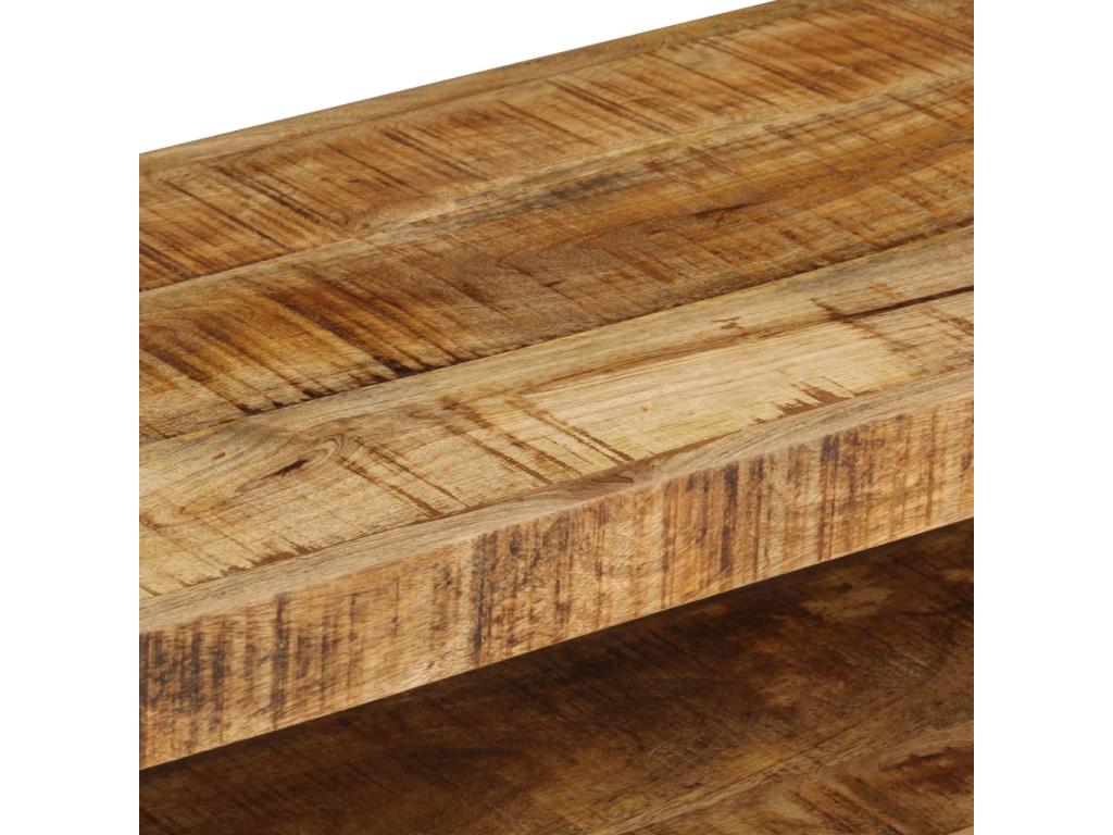 120 x 35 x 45 cm TV Stand Wood Steel Brown