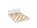 140 x 190 cm Box Spring Bed Wood Light Natural
