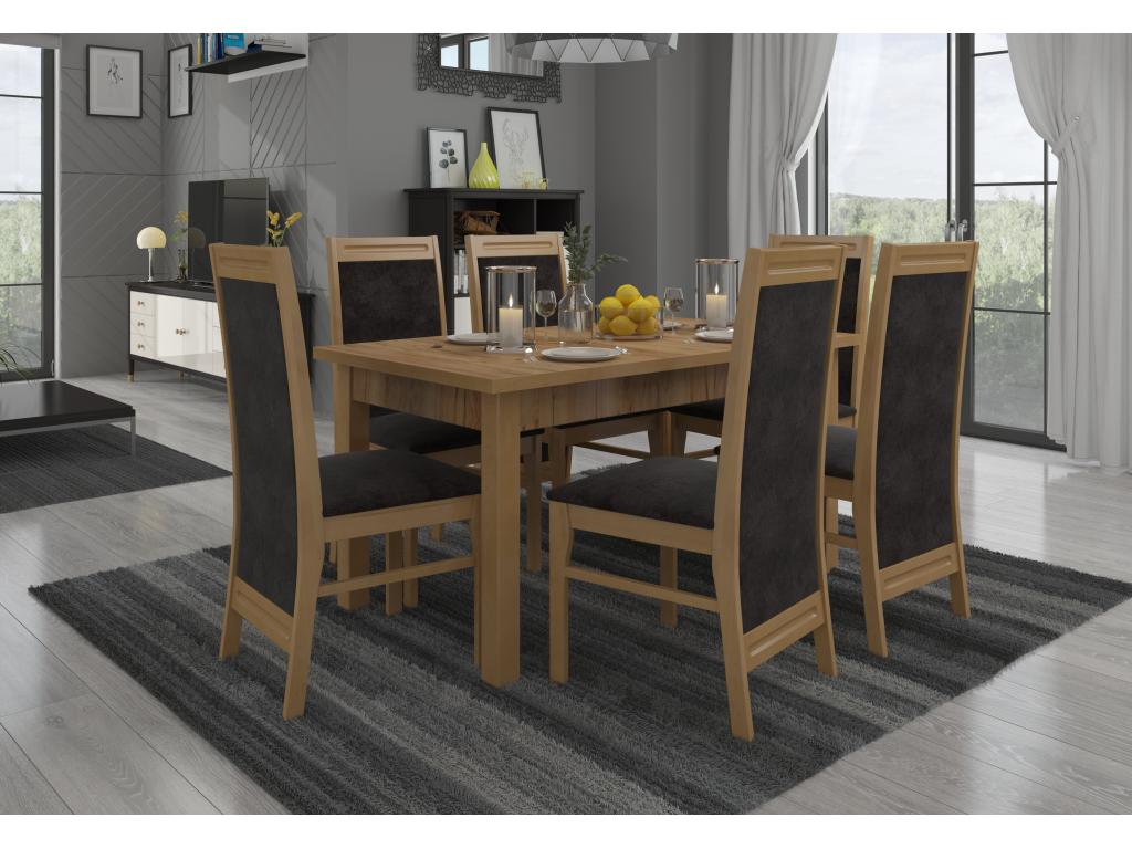 42 x 42 x 97 cm Chair Wood Fabric Gray