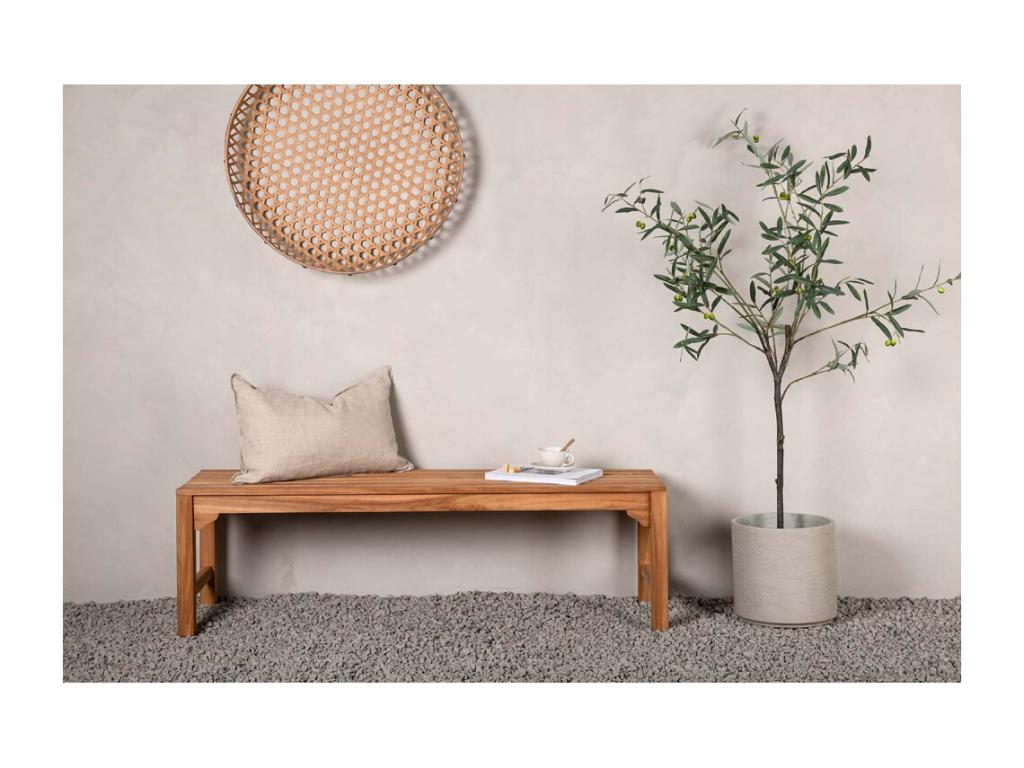 100 x 210 x 75 cm Garden Bench Wood Brown