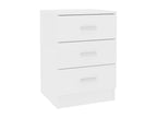 38 x 35 x 56 cm Nightstand Wood White