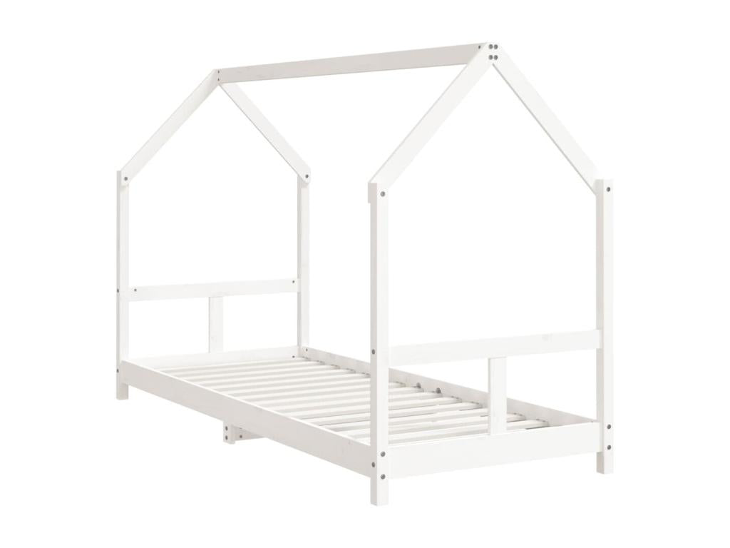 80 x 200 cm Bed Frame Wood White