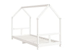 80 x 200 cm Bed Frame Wood White