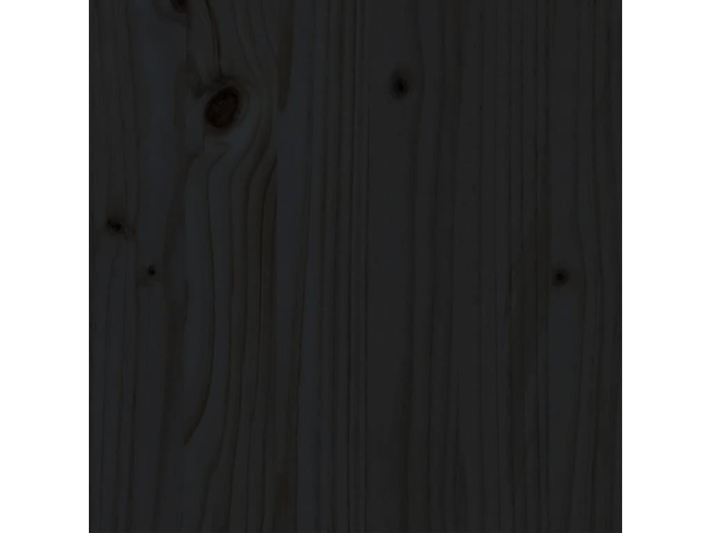 100 x 200 cm Bed Frame Wood Black