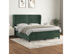 180 x 200 cm Box Spring Bed Velvet Green