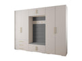300 x 47 x 236 cm Wardrobe White