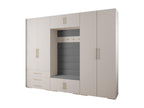 300 x 47 x 236 cm Wardrobe White