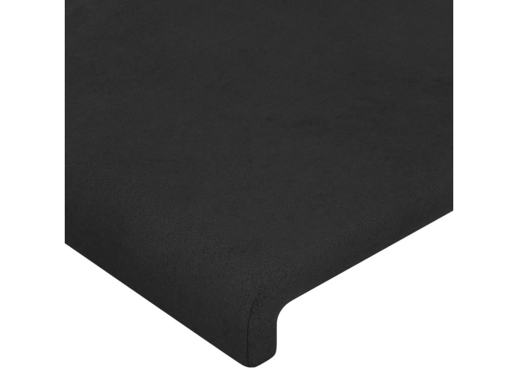 83 x 16 x 88 cm Bed Velvet Black