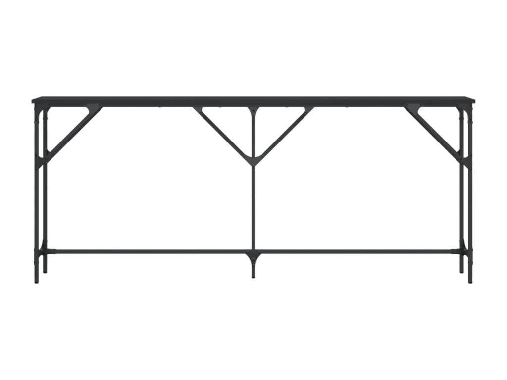 180 x 23 x 75 cm Console Table Wood Black