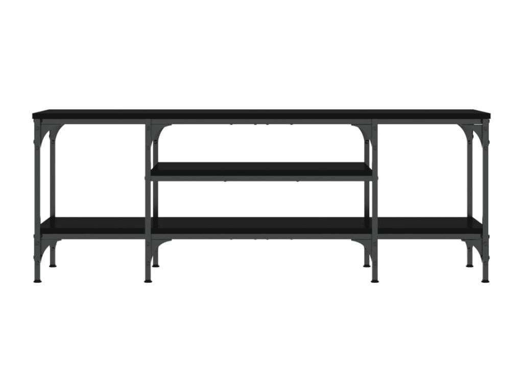 121 x 35 x 45 cm TV Stand Wood Black