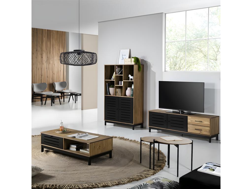 90 x 40 x 160 cm Bookshelf Wood Light Natural