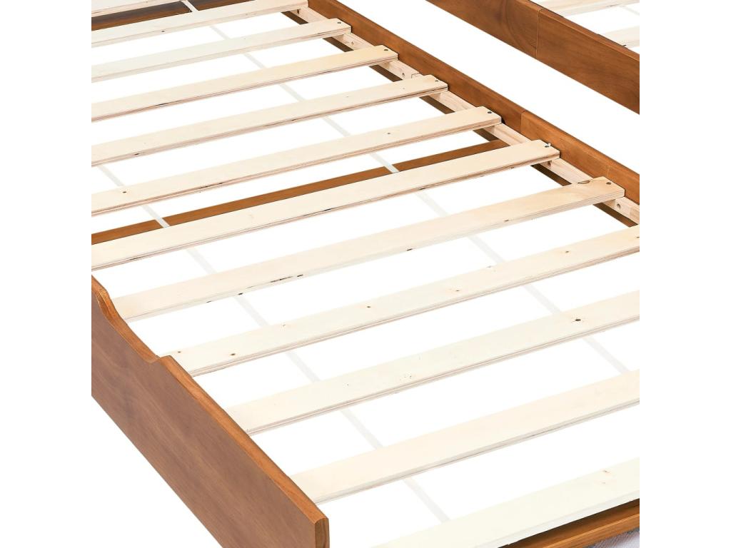 90 x 200 cm Bench Wood Brown