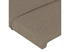 103 x 23 x 128 cm Bed Fabric Taupe