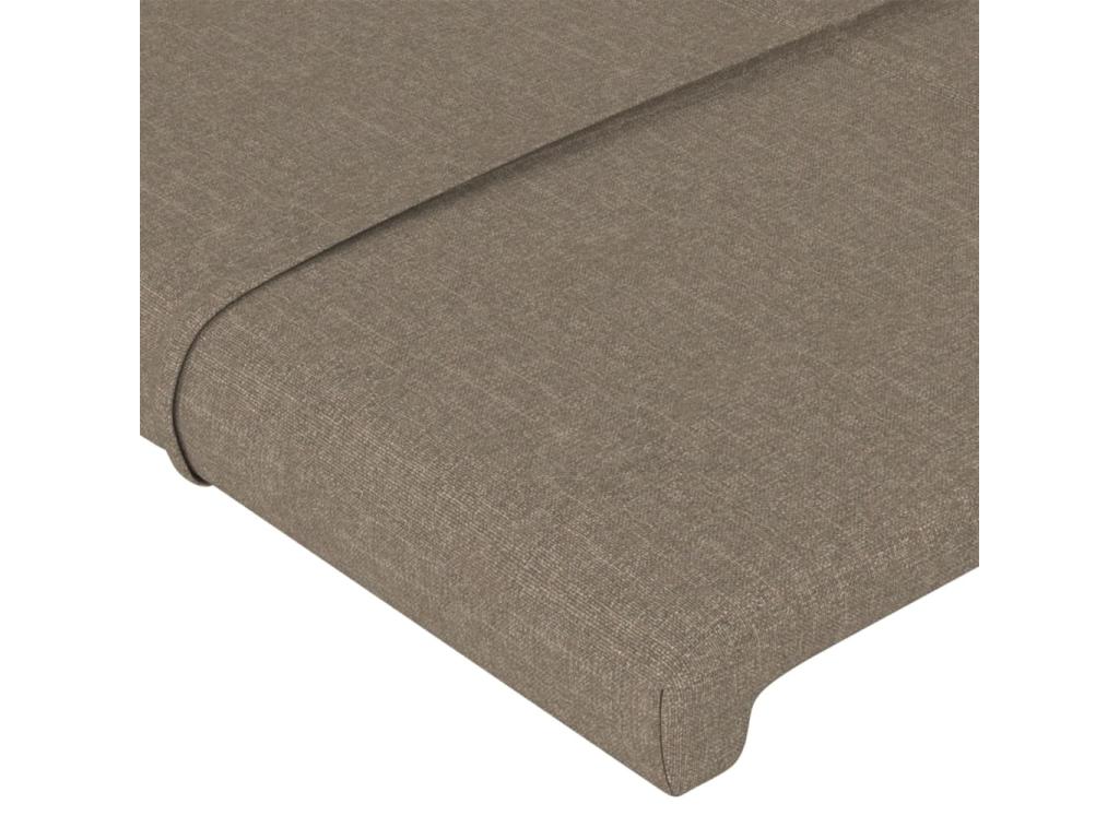 103 x 23 x 128 cm Bed Fabric Taupe