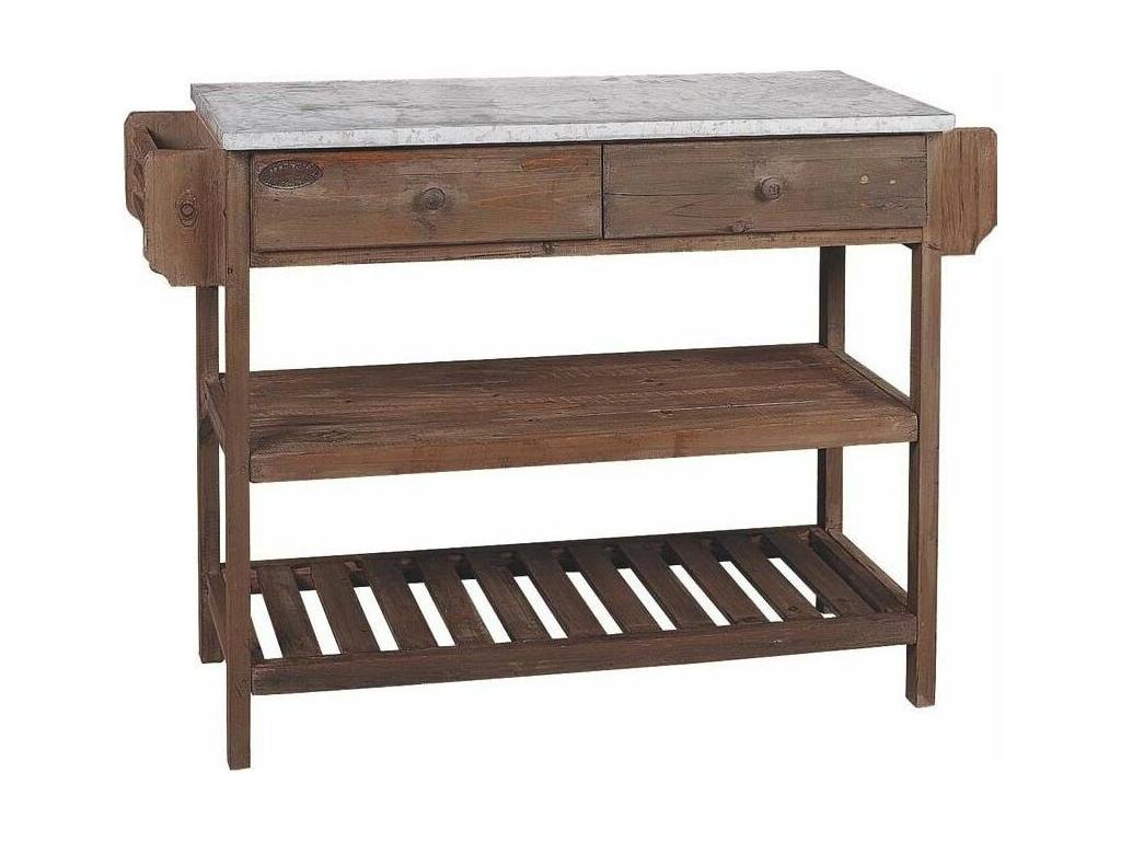 117 x 43 x 87 cm Console Table Wood Brown
