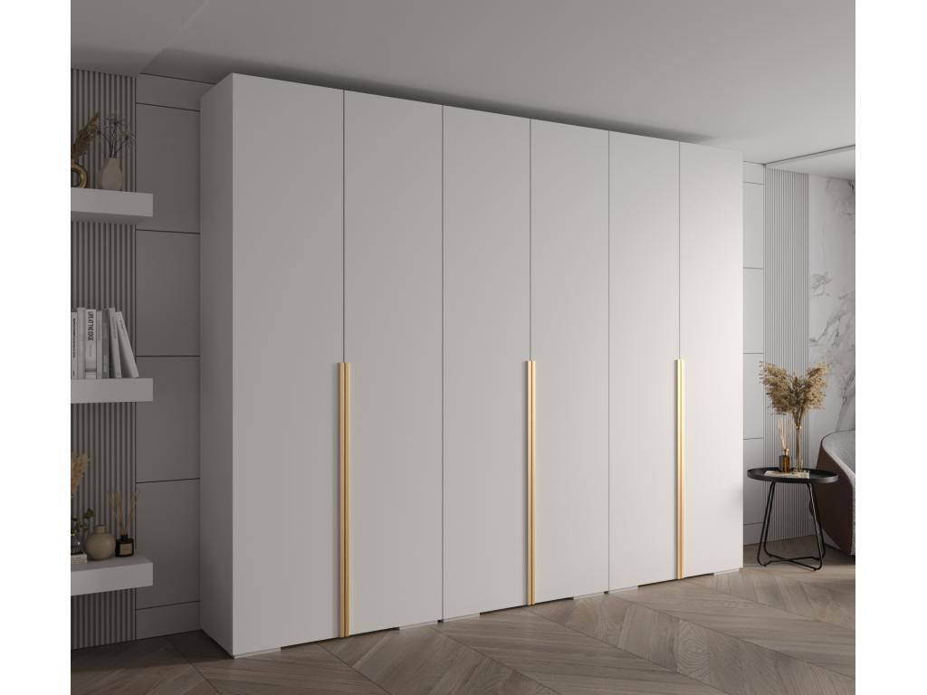 300 x 47 x 236 cm Wardrobe White