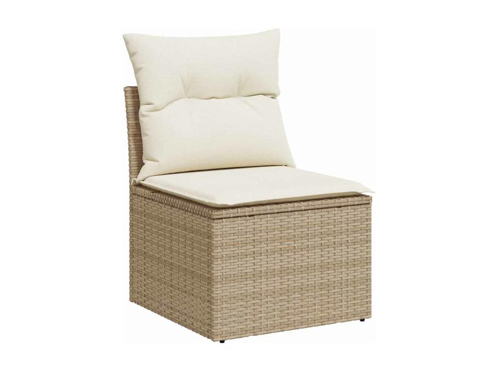 62 x 69 x 62 cm Patio Furniture Set 6-piece Resin Wicker Resin Beige