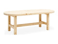 120 x 40 cm Coffee Table Wood Beige