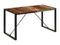 140 x 70 x 75 cm Dining Table Wood Multicolor