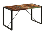 140 x 70 x 75 cm Dining Table Wood Multicolor