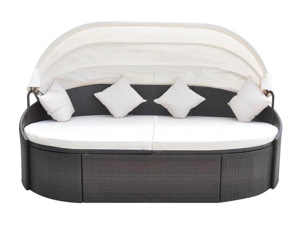 230 x 145 x 141 cm Chair Resin Wicker Resin Brown