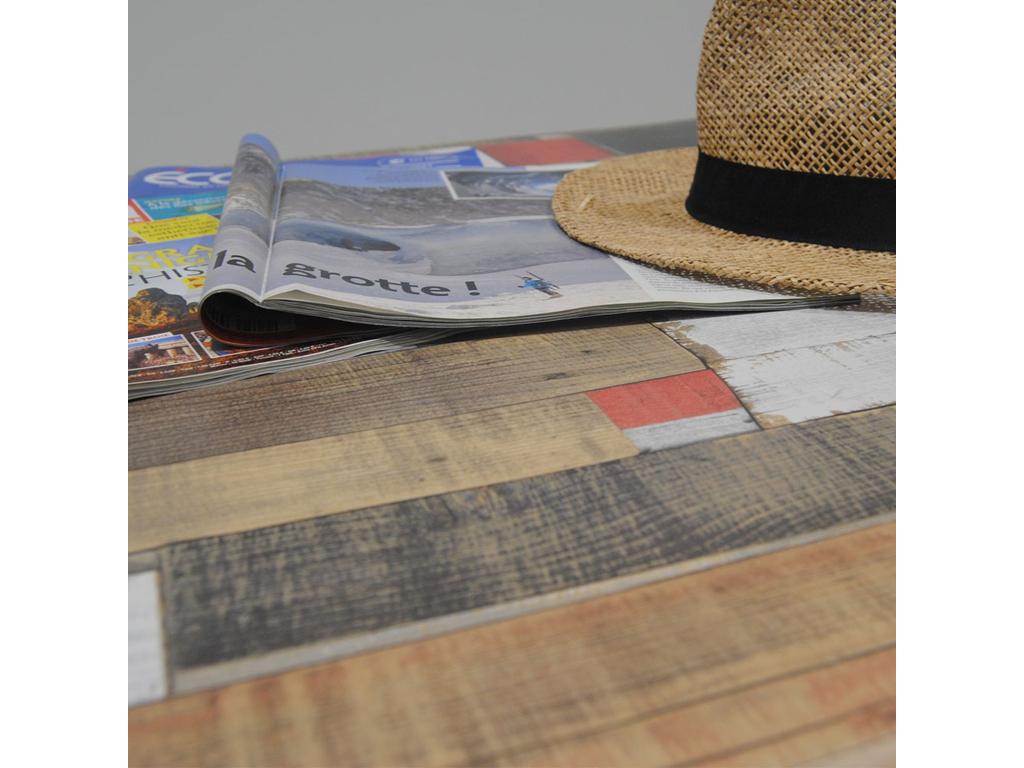 70 x 70 cm Table Wood Multicolor