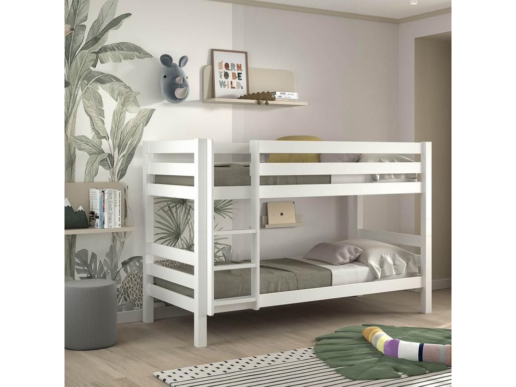 90 x 200 cm Bed Wood White