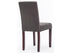41 x 47 x 91 cm Chair Set of 2 Wood Fabric Charcoal Gray