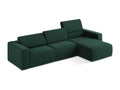 167 x 314 x 80 cm Sectional Sofa Wood Green