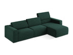 167 x 314 x 80 cm Sectional Sofa Wood Green