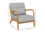 Armchair Wood Gray