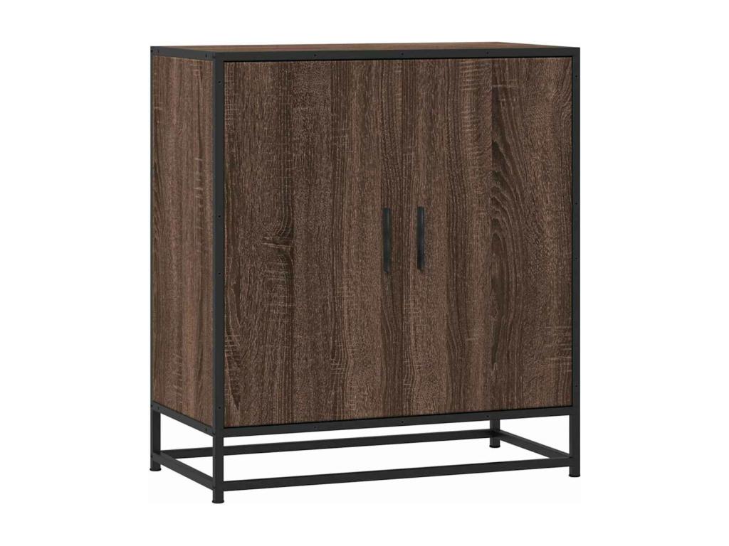 68 x 35 x 76 cm Sideboard Wood Metal Brown