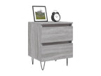 40 x 35 x 50 cm Nightstand Wood Gray