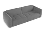 105 x 250 x 74 cm Sofa Wood Velvet Gray