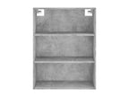 69.5 x 32.5 x 180 cm Sideboard Wood Concrete Finish Gray