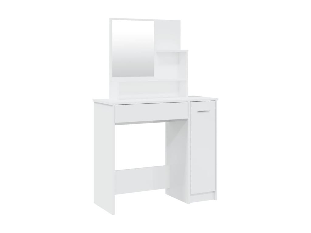 86.5 x 35 x 136 cm Vanity Table Wood White